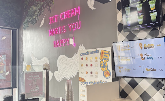 Ice Cream Makes You Happy neon sign